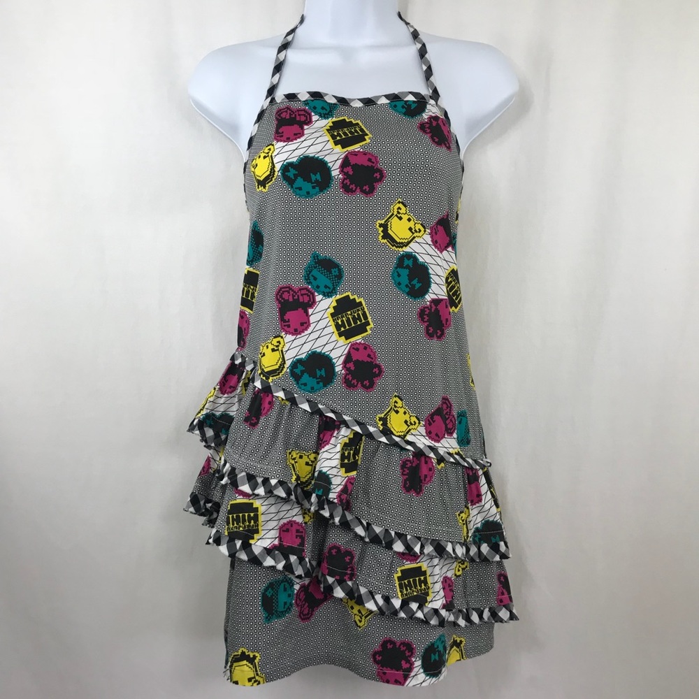 Geo Calipso Halter Dress